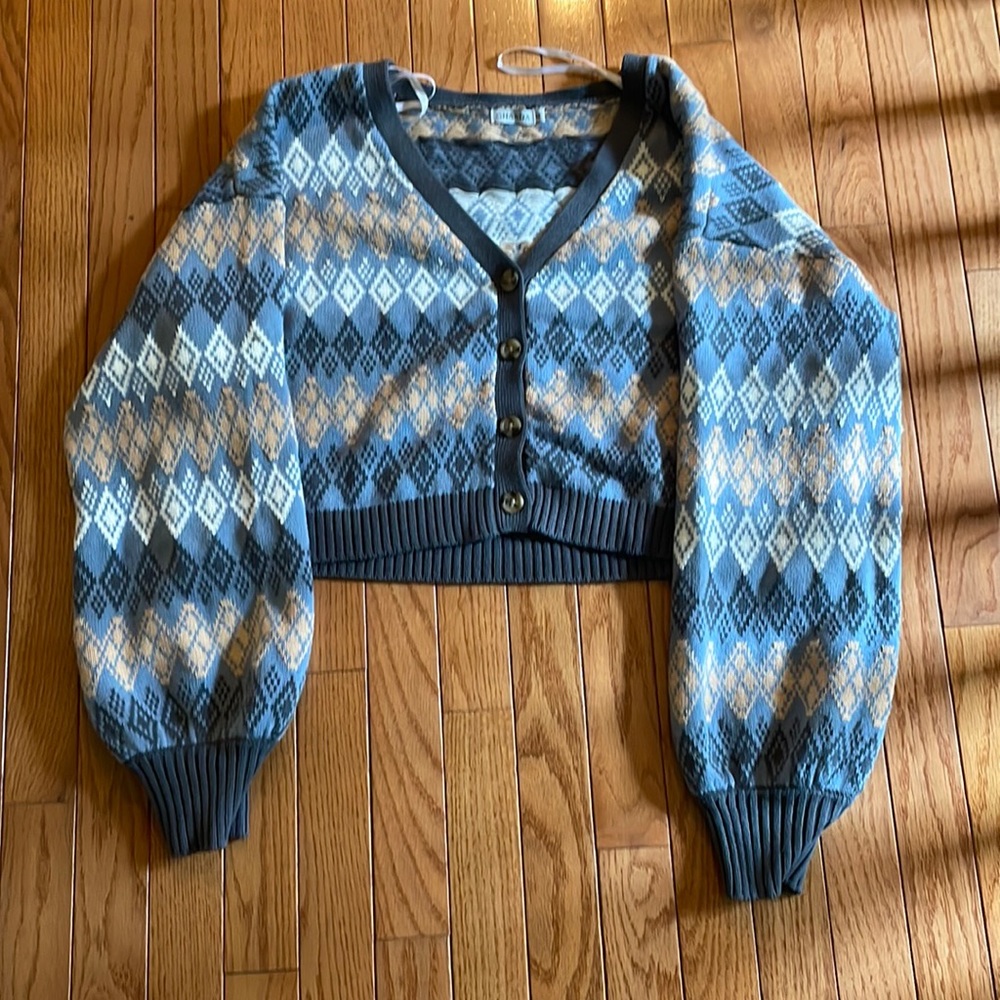 Button down sweater